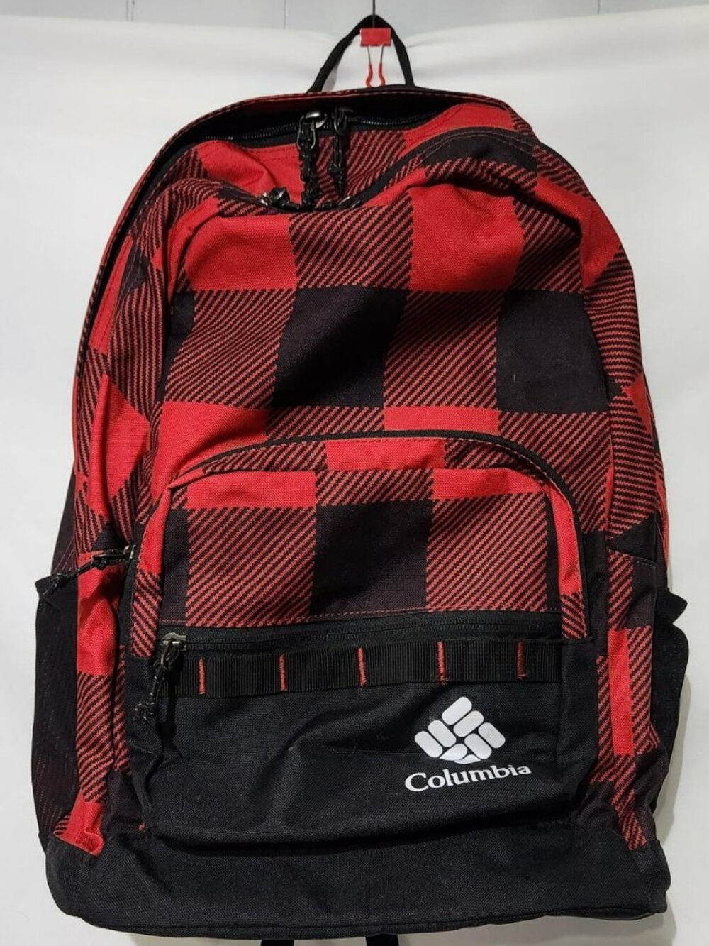 Columbia Zigzag 30L Backpack Mountain Red Check Print Laptop Backpack
